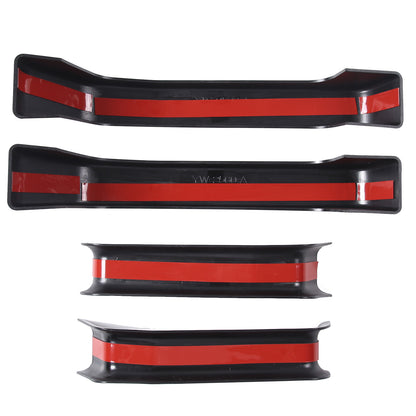 Black Hood Deck Vent Panel Handle Covers Trim W/ Handles For 03-09 Hummer H2 18