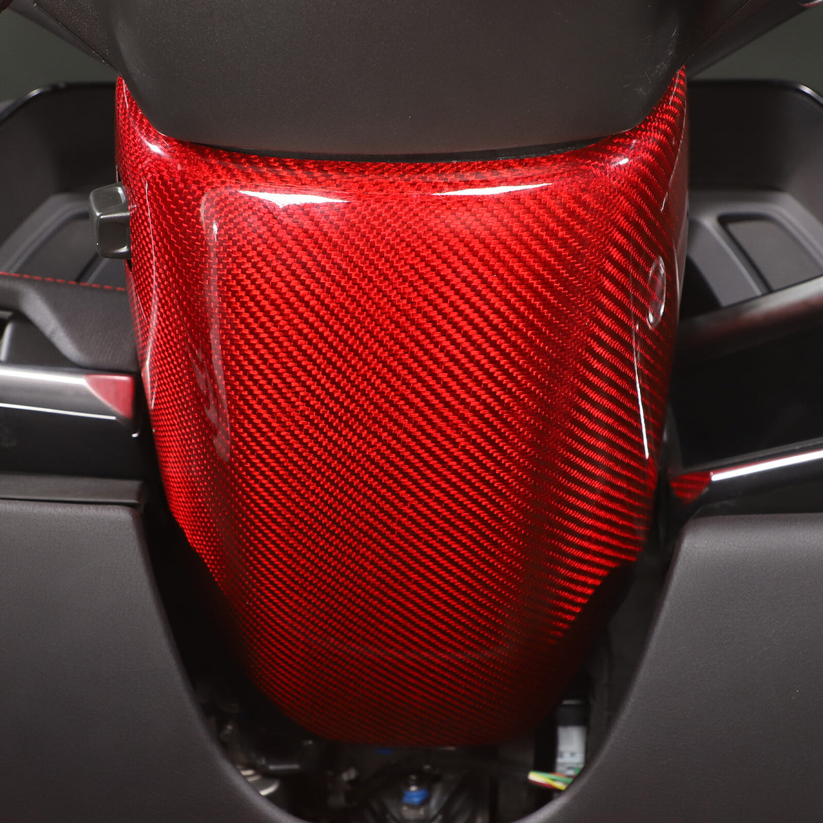 Red Real Carbon fiber Steering Wheel Lower Base Cover For Corvette C8 Z06 20-26 5