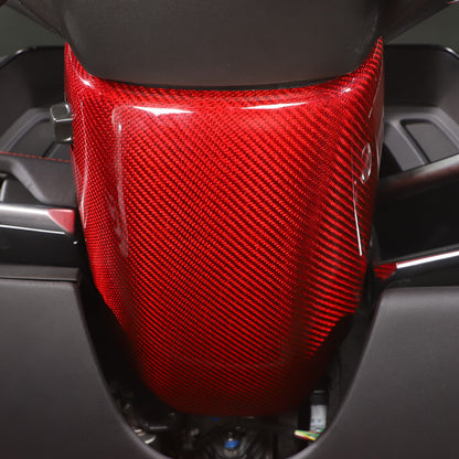 Red Real Carbon fiber Steering Wheel Lower Base Cover For Corvette C8 Z06 20-26 5