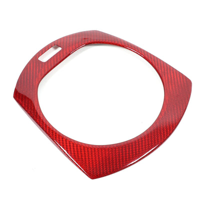 Red Real Carbon Fiber Center Gear Panel Cover Trim For mazda MX5 MX-5 Miata 16+ 7