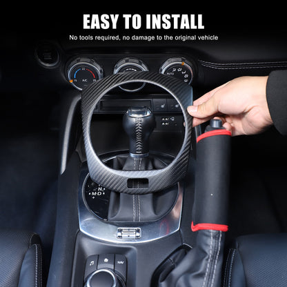 Matte Real Dry Carbon Fiber Interior Full Trim For Mazda MX-5 Miata 2016-2026 35