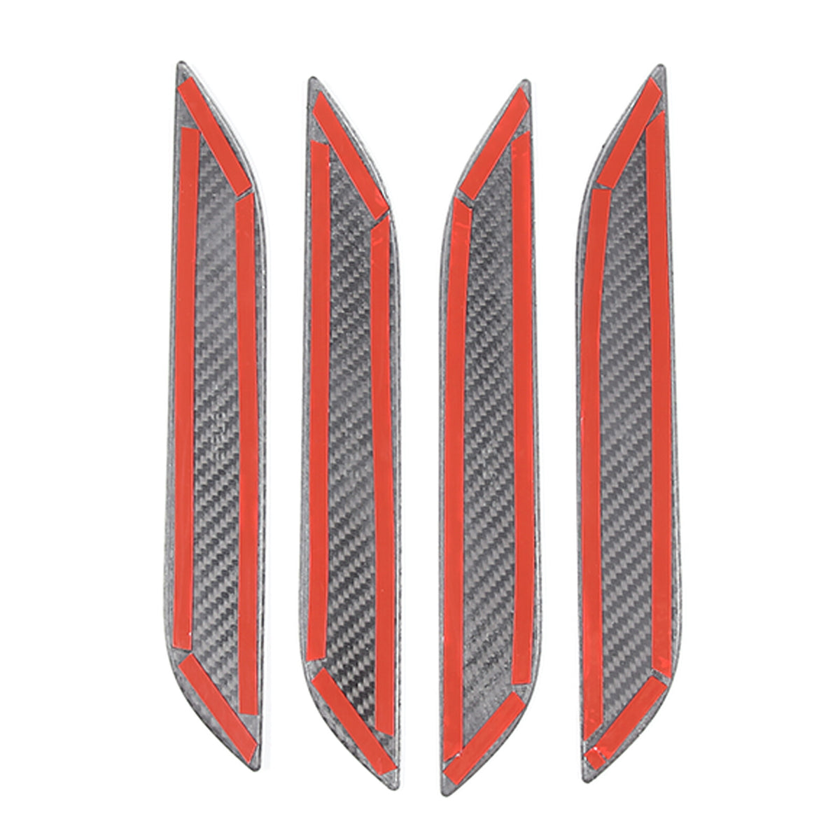 Matte Real Carbon Fiber Side Door Handle Covers For Tesla Model S Plaid 2014+ US 3