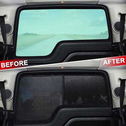 Full Car Window Screen Sun Shade Mesh Cover Windshield For LR Discovery 4 L319 15