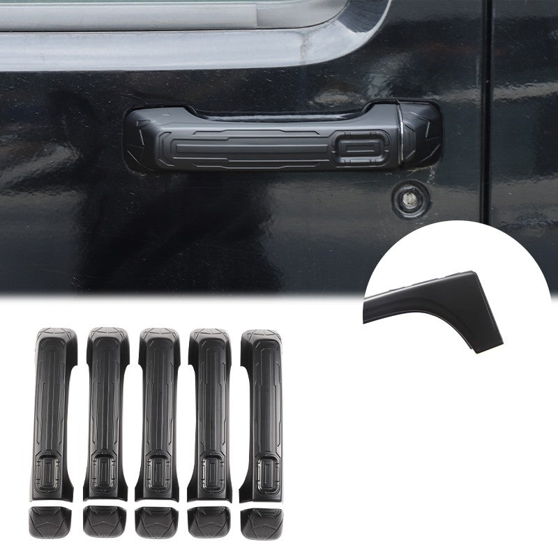 Mecha Matte Black ABS Door + Tailgate Handle Cover Trim For Hummer H3 2005-2009 24