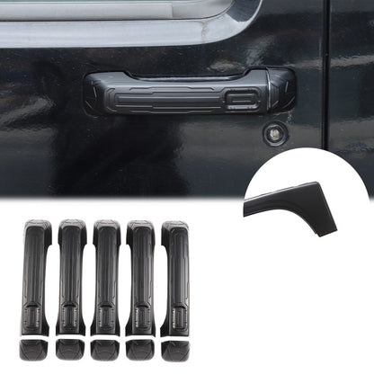 Mecha Matte Black ABS Door + Tailgate Handle Cover Trim For Hummer H3 2005-2009 24