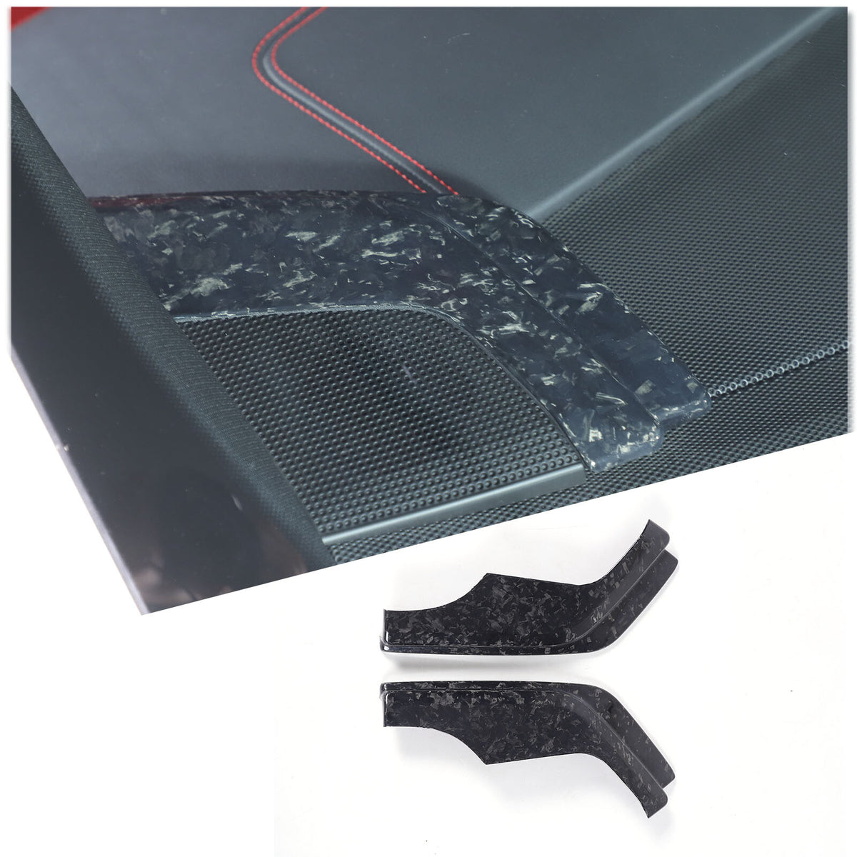 Forged Carbon Fiber Center Console Dashboard Cover Trim For Corvette C8 2020-26 24