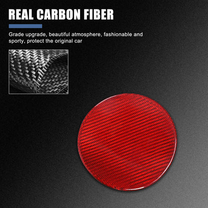Replacement Red Real Carbon Fiber Fuel Tank Cap Lid Cover For Corvette C8 20+ US 10