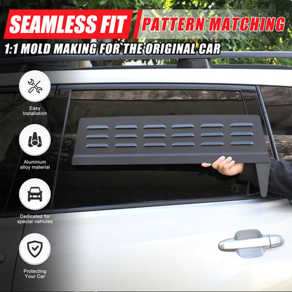Rear Door Window Louver Air Vent Panel Trim For Subaru Forester SK 2019-2024 23