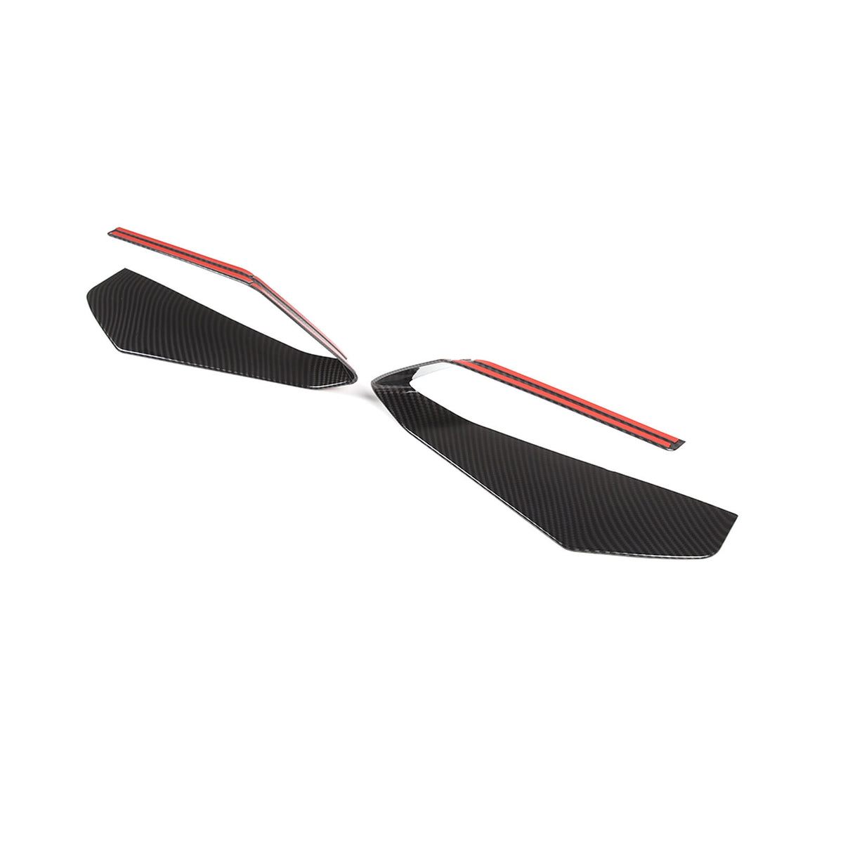 ABS Carbon Front Side Air Intake Vent Grille Cover Trim For Corvette C8 20+ 11