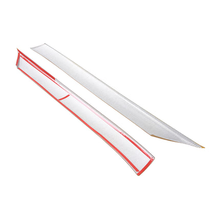 Yellow Carbon Fiber Front Window A Pillar Layover Trim For C8 Corvette 20-26 16