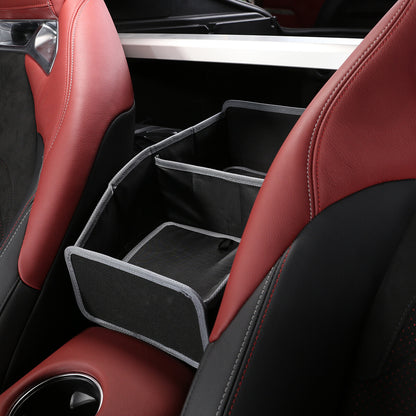 3PCS Black Seat Storage Car Seat Gap Catcher Box For Toyota Supra A8 2019+ 6