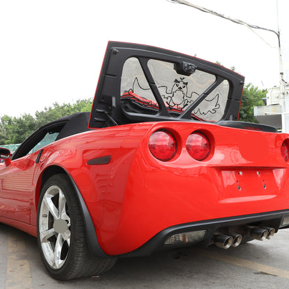 Angry Bird Steel Trunk Tailgate Lid Trim Panel Cover For Corvette C6 2005-2013 2
