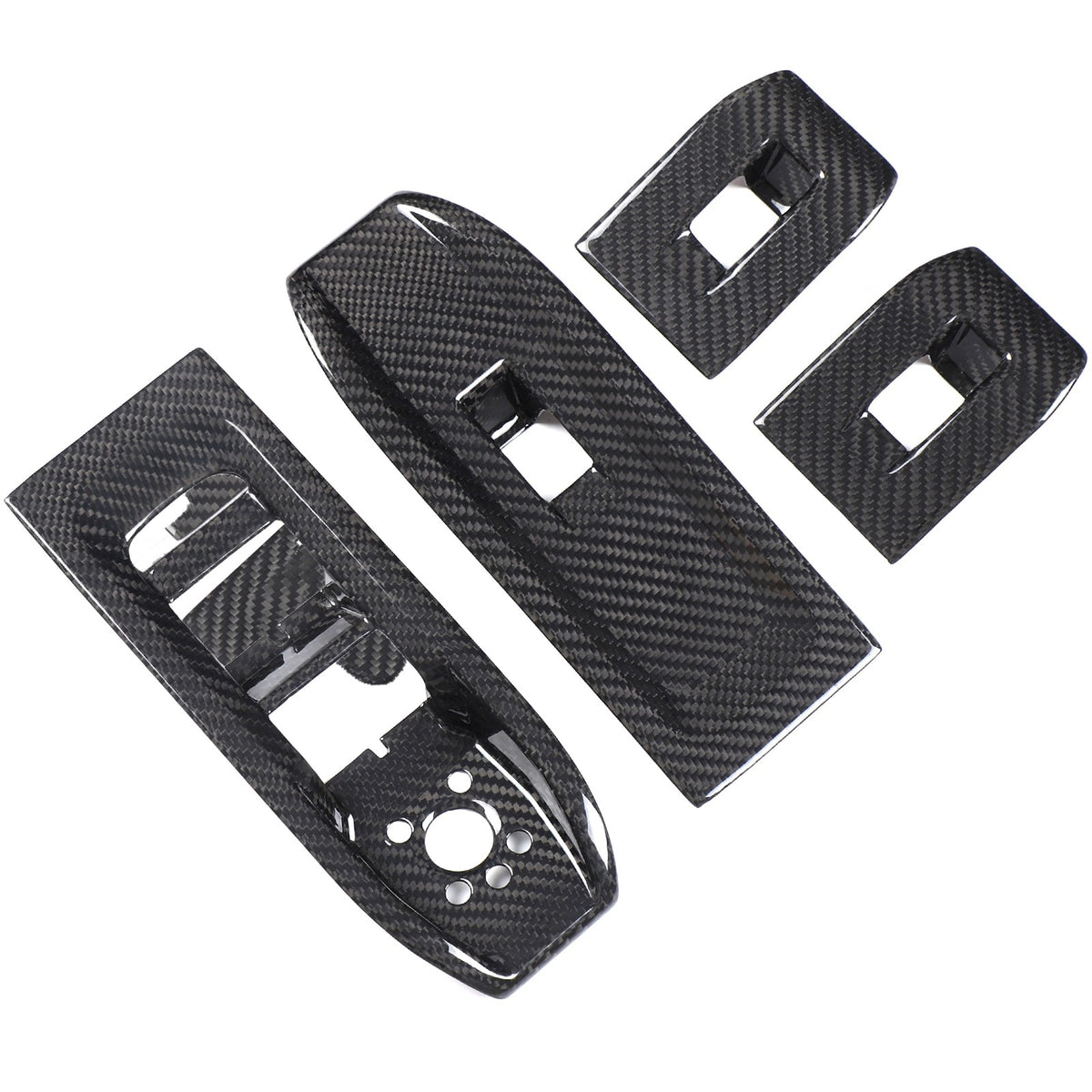 Real Carbon Fiber Window Lift Switch Panel Trim For Lamborghini URUS/SE 18-21 US 17