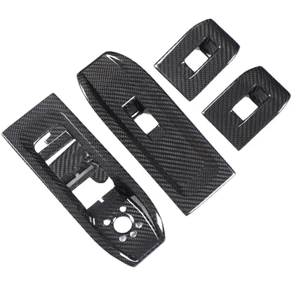 Real Carbon Fiber Window Lift Switch Panel Trim For Lamborghini URUS/SE 18-21 US 17