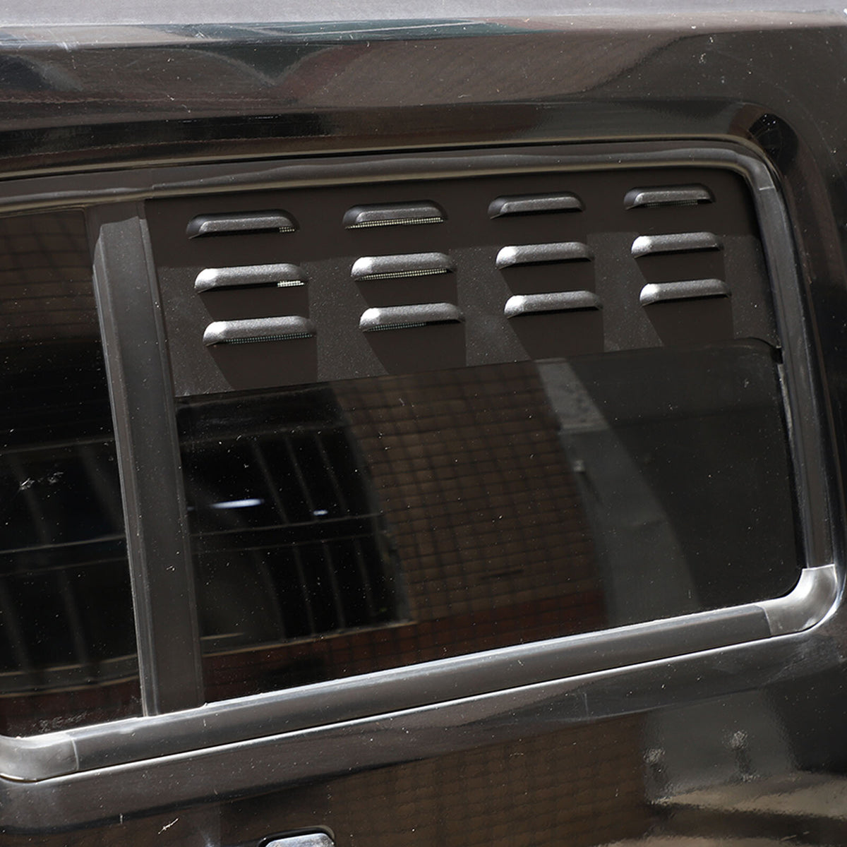 Black Aluminium Alloy Door Window Air Vents Screens For Hummer H3 2005-09 4