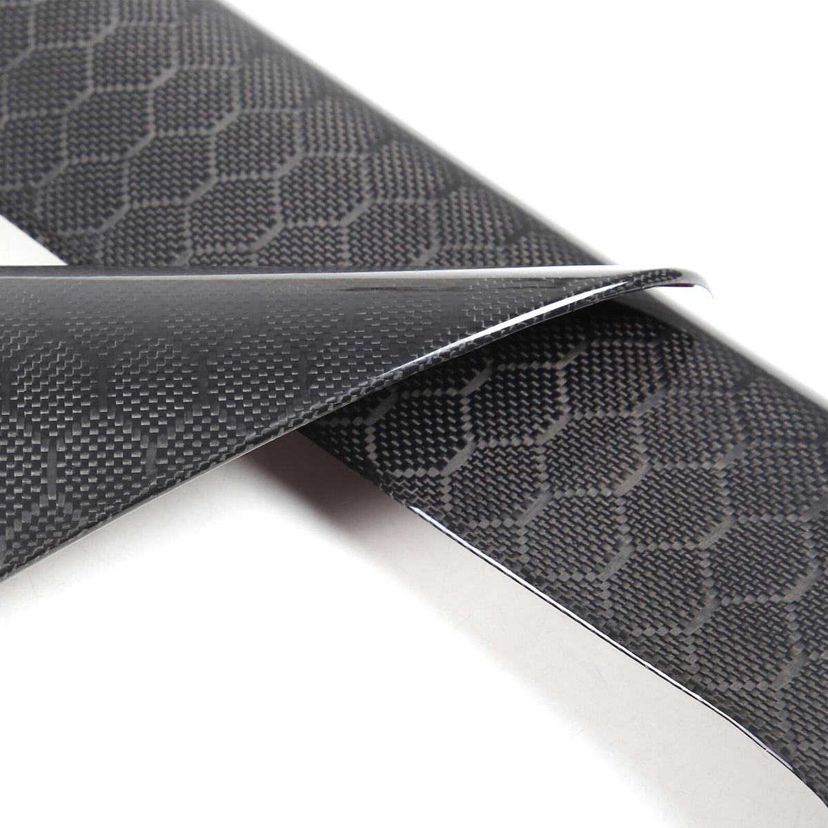Real Honeycomb Carbon Fiber Interior Door Upper Panel trim Cover For Corvette C8 4