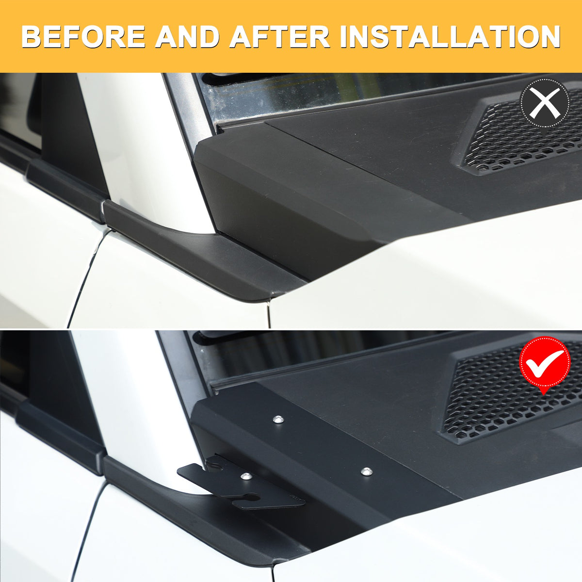 Replace A‑Pillar Lower Spotlight Antenna Bracket For Toyota Prado LC250 2024+ 5