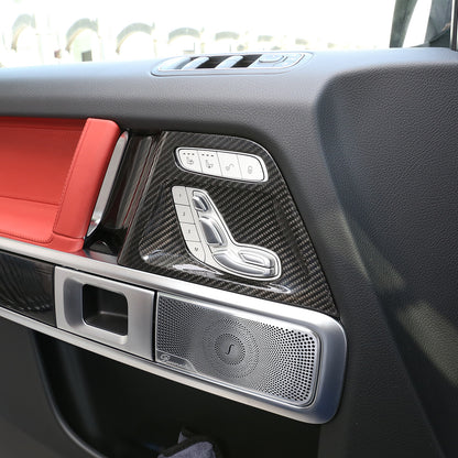 Real Carbon Fiber Door Seat Cover Trim Fit for Mercedes Benz W464 G63 G500 G550 8