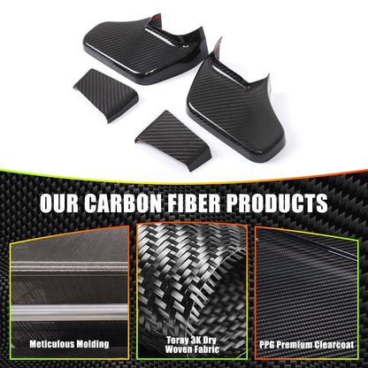 Real Carbon Fiber Rearview Mirror Base Cover Trim For Benz G-Class W465 2025 US 4