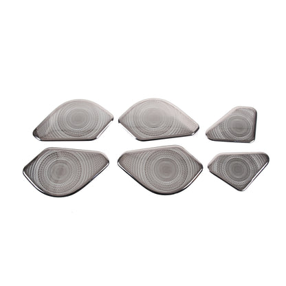 6PCS Silver Steel Inner Door Speaker Cover For Land Rover Range Rover 2023+ 10