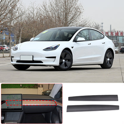 Matte Real Carbon Fiber Dashboard Panel Cover Trim For Tesla Model Y 3 2016-2022 13
