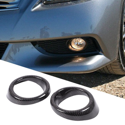Real Carbon Fiber Front Fog Light Bezel Trim For Infiniti G Series 2010-2013 4