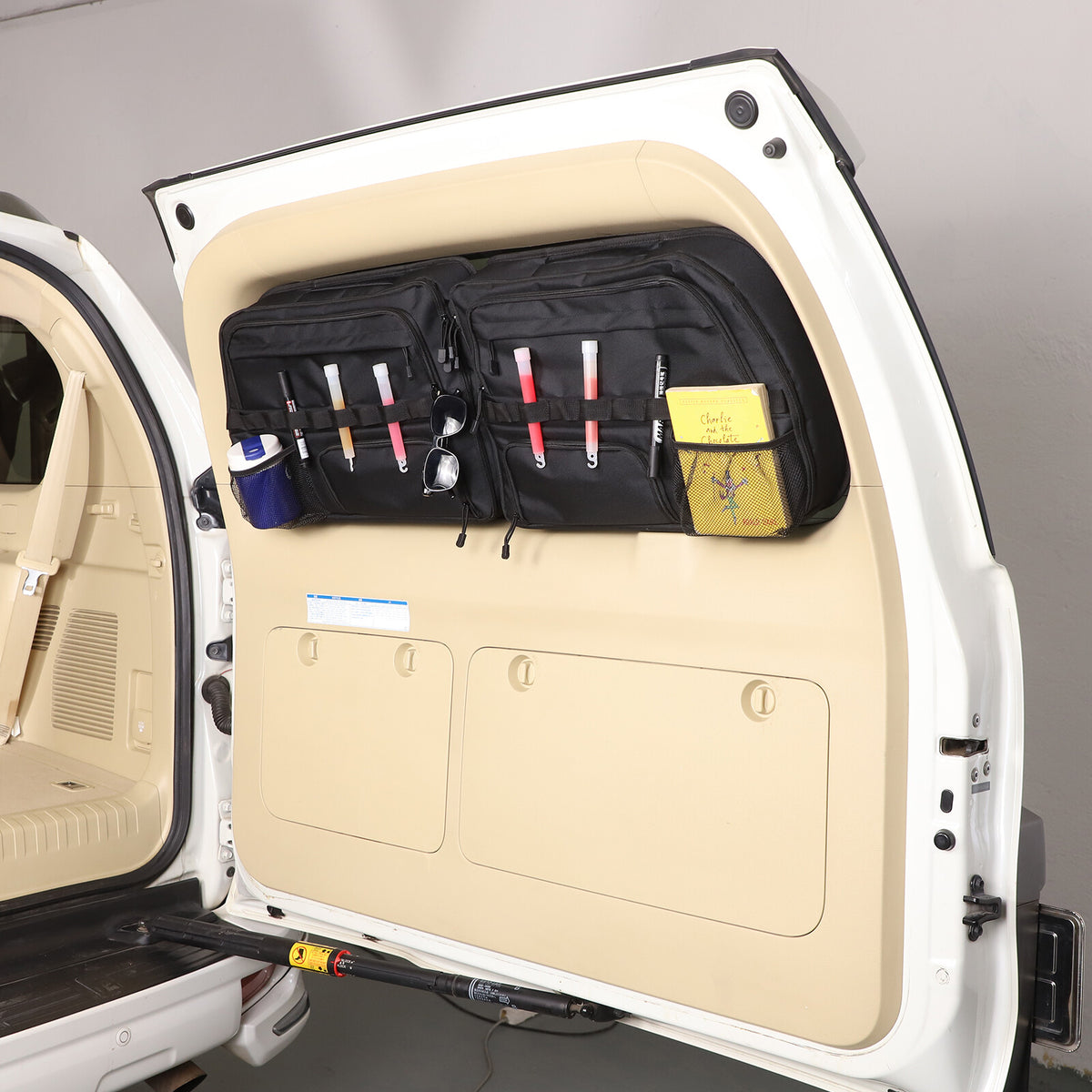 Tailgate Rear Trunk Storage Bag Organizer For Toyota Land Cruiser Prado 10+ US 6