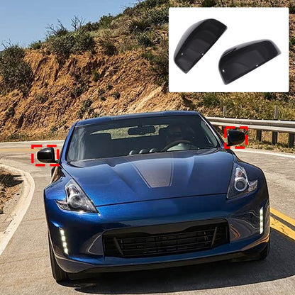Glossy Black Exterior Door Handle Side Mirror Trim Set For Nissan 370Z Z34 09-20 22