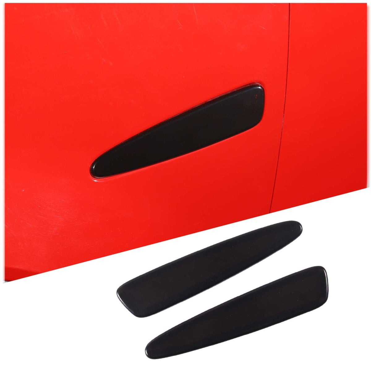 13pcs Full Smoked Black Front Headlight & Rear Tail Light Trim For Corvette C6 6