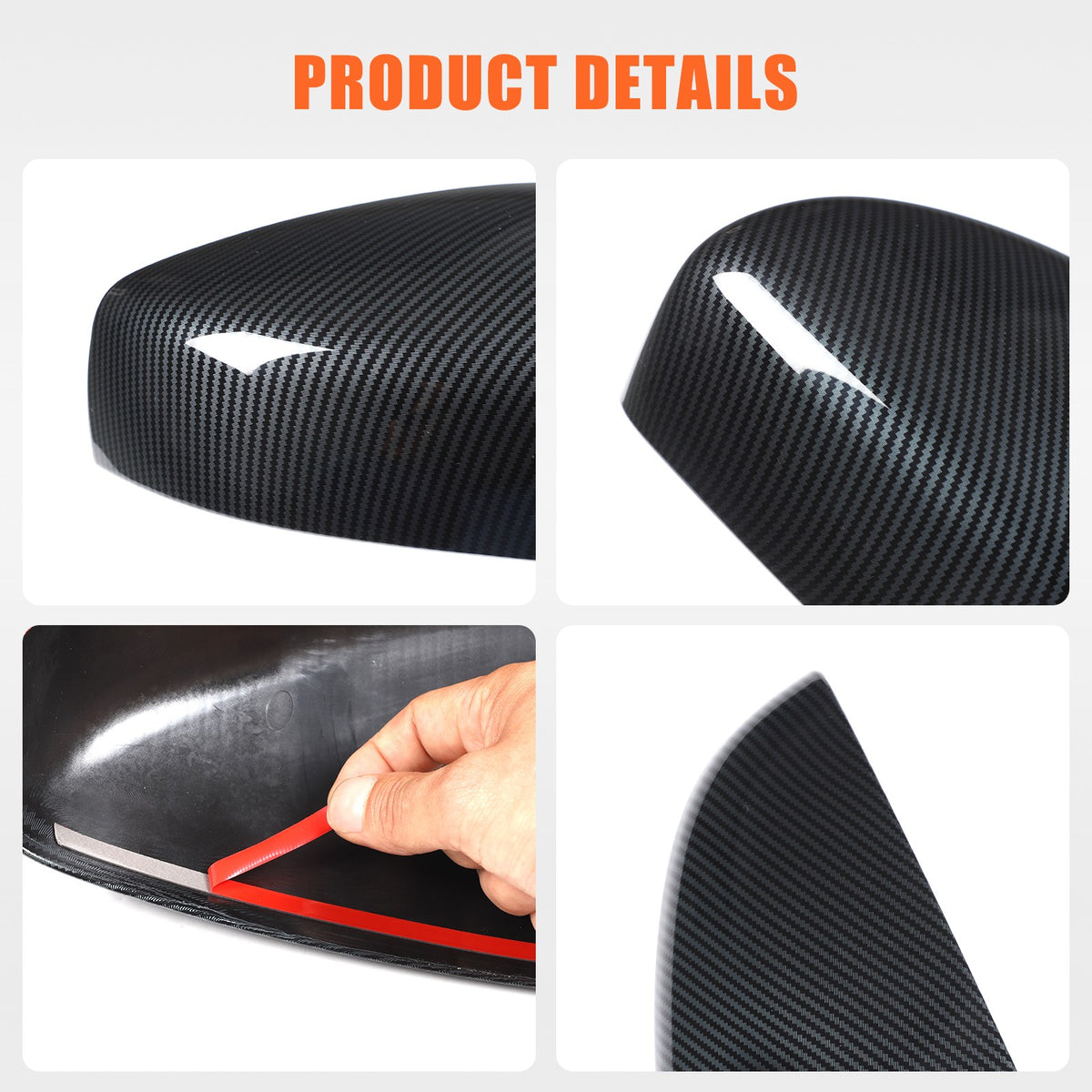 Carbon Fiber ABS Rearview Mirror Cover Trim For Subaru Outback 2026+ 10