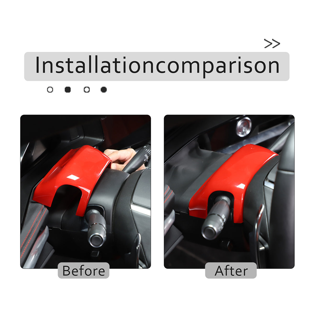Red Full Interior Set Dash Panel Decor Cover Trim Kit For Corvette C8 2020-25 - Variants 6-10 40
