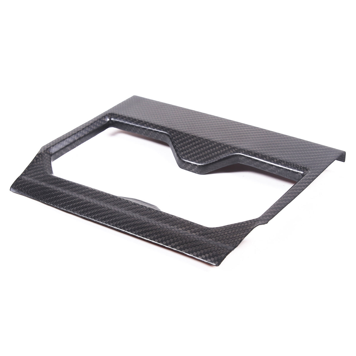 Matte Real Carbon fiber Center Front Cup Holder Cover Trim For Toyota Tundra 22+ 21