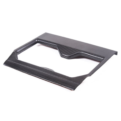 Matte Real Carbon fiber Center Front Cup Holder Cover Trim For Toyota Tundra 22+ 21