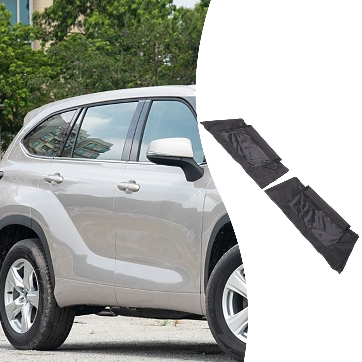 Rear Window Shade Cover Trim For Toyota Highlander XU50 2015-2021 7