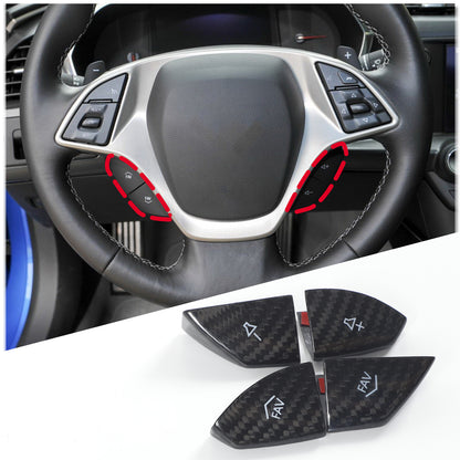 Real Carbon Fiber Interior Dashboard Trim Cover Decor Kit For Corvette C7 14-19 119