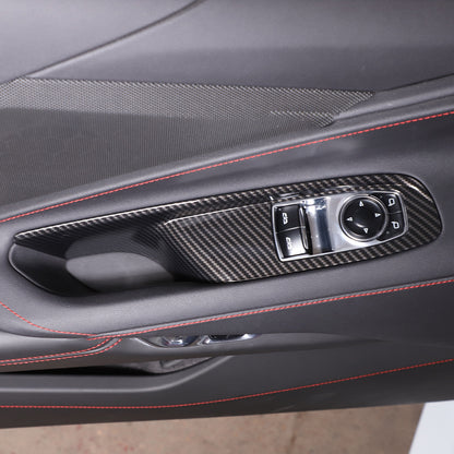 Carbon Fiber ABS Interior Full Decor Cover Trim Kit For Corvette C8 2020-2025 - Styles 1-5 13