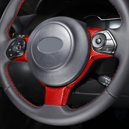 Red Real Carbon Fiber Interior Center Console Trim Set Kit For Subaru BRZ 22+ 151