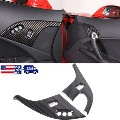 ABS Carbon Fiber Dashboard Interior Trim Cover Set Kit For Corvette C6 05-13 US 20