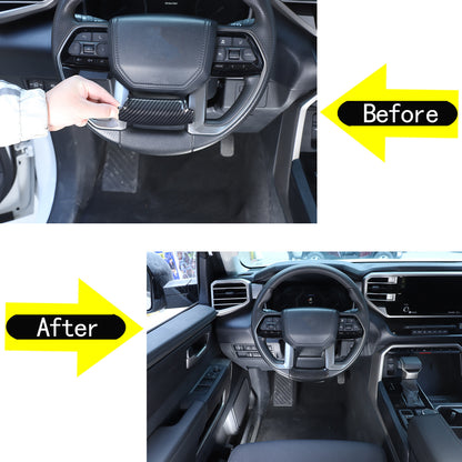 ABS Carbon Fiber Interior Set Cover Trim Kit For Toyota Tundra Sequoia SR 22+ - Styles 21-24 9