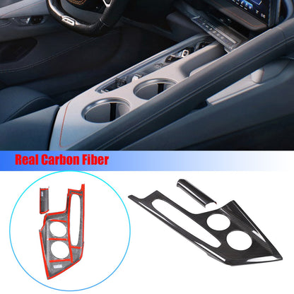 11pcs Real Dry Carbon Fiber Full Interior Center Trim Set For Corvette C8 2026+ 4