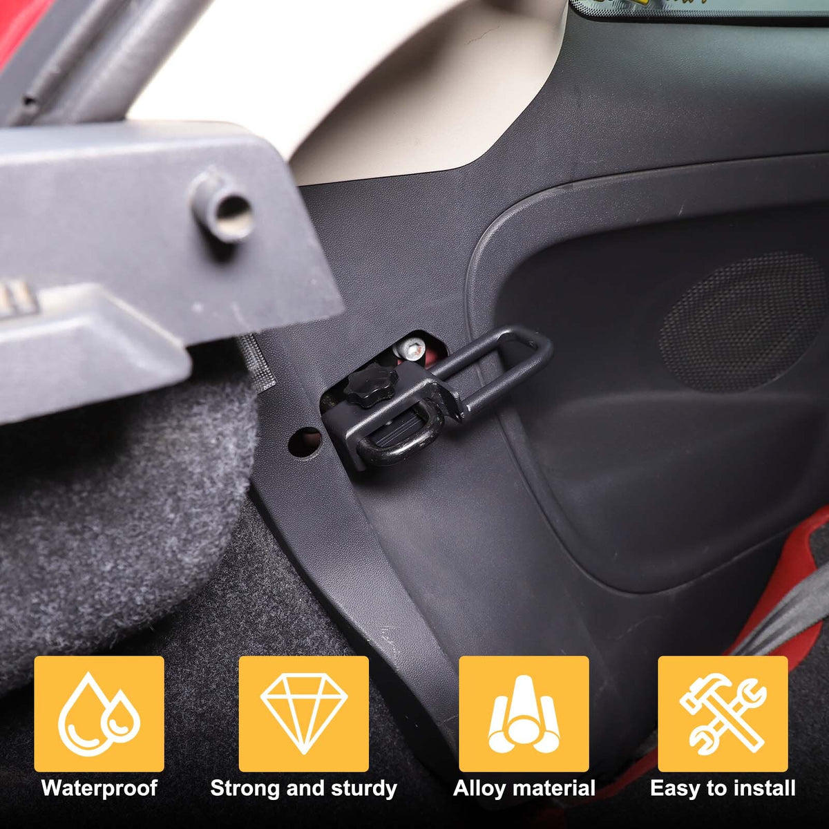 Steel Rear Seat Backrest Adjustment Upright Bracket Trim For Fiat 500 2007-15 14