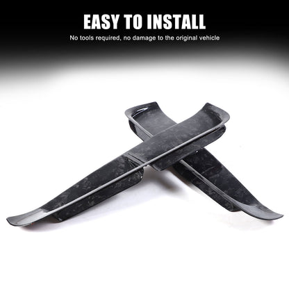Forged Carbon Fiber Rear Side Fender Air Outlet Trim For Porsche Panamera 17-23 4