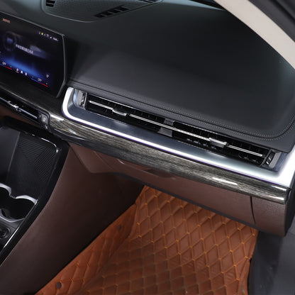 Black Grain Center Console Dashboard Cover Trim for BMW X1 U11 2023-2025 US 16