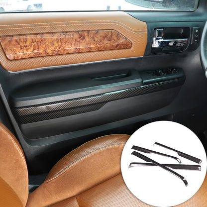 ABS Carbon Fiber Inner Door Panel Trim For Toyota Tundra Crew Cab 2014-2020 1