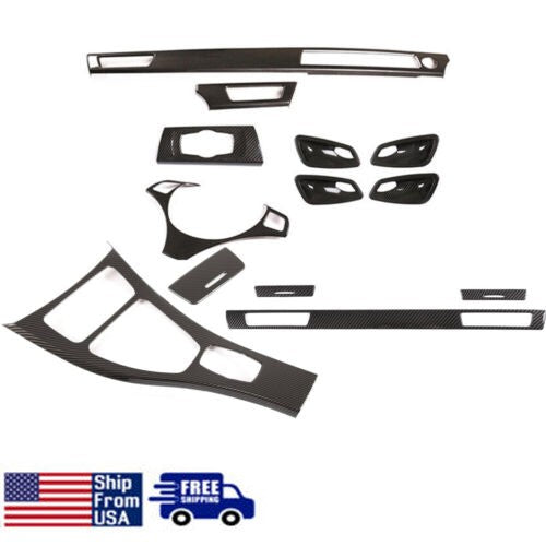 16pcs ABS Carbon Fiber Interior Panel trim Cover Set For BMW 3 Series E90 08-12 1