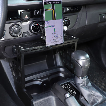 Central Console Multi-functional Cell Phone Holder Bracket For Tacoma 2016-23 7