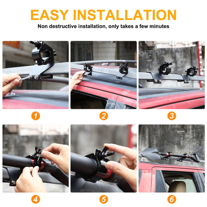 Lift Shovel Holder Offroad Roof Rack Bracket For LR Freelander 2 LR2 L359 07-15 8
