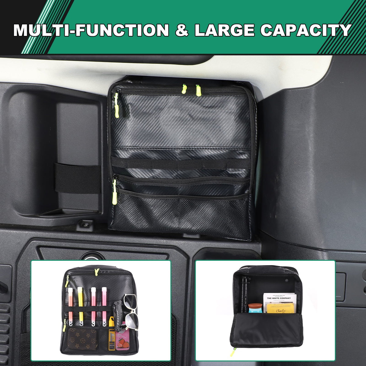 Carbon Fiber Pattern Trunk Right Side Window Bag For LR Defender 110 L663 2020+ 8