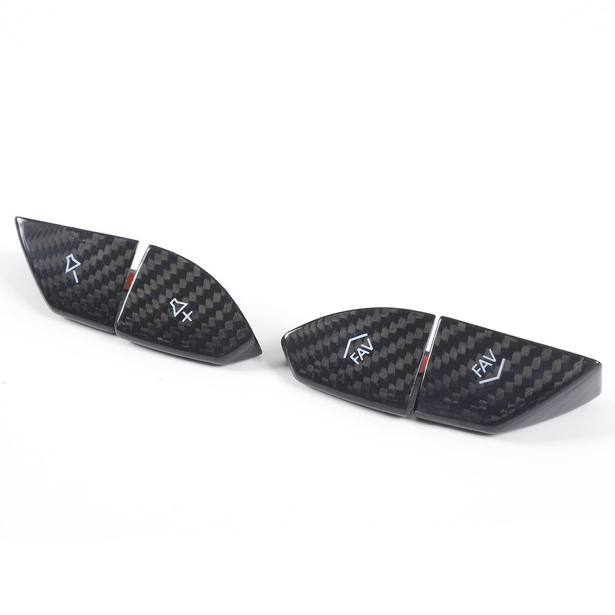 Real Carbon Fiber Steering Wheel Volume Button Cover Trim For Corvette C7 14-19 7