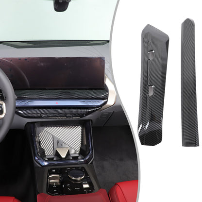Carbon Fiber ABS Center Console Air Outlet Frame Trim For BMW X3 G45 2025+ 16